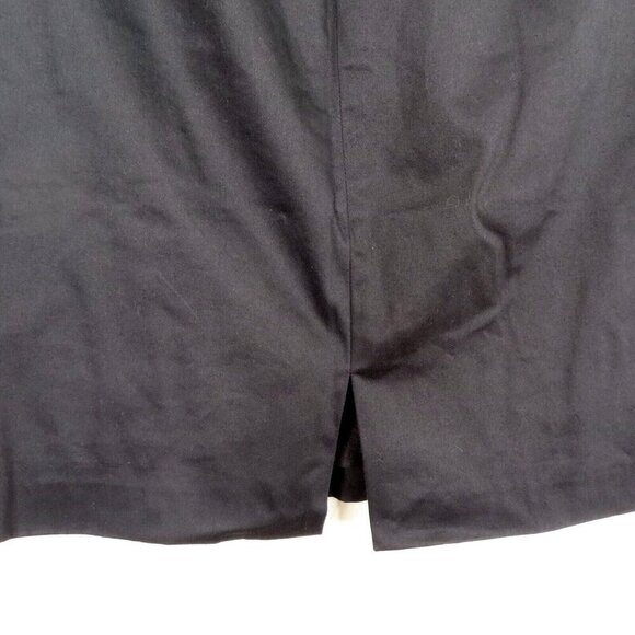 Valerie Stevens 10P Petite 10 Double Skinny Belt Black Pencil Straight Skirt - Picture 5 of 9
